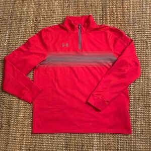 Men’s Under Armour Men’s pull-over. Red and gray.